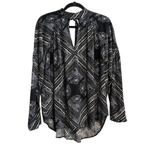 Free People Walking On A Dream Boho Cut Out Tunic Top OB618347 Size S
